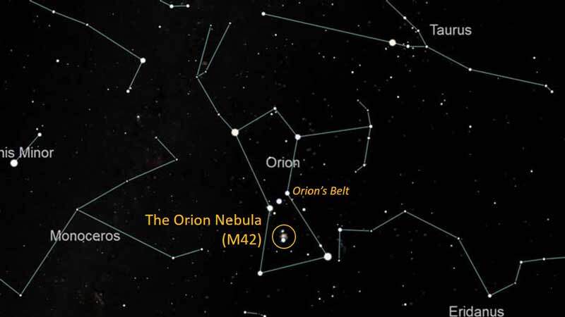 Orion Nebula location