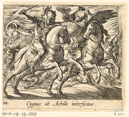 Achilles fights with Cygnus