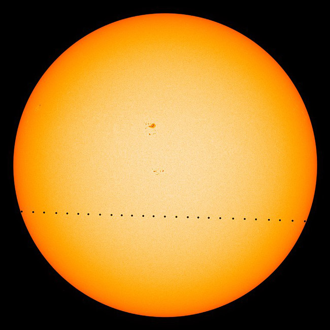 Solar transit of Mercury 